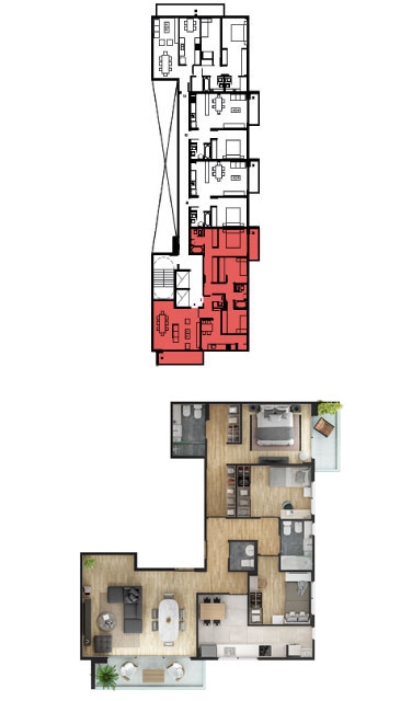 piso 1 al 6 - 4 amb mobile